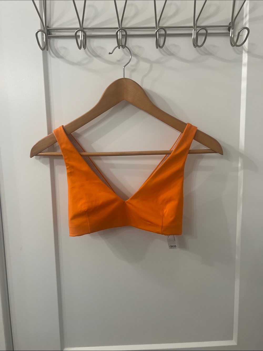 ASOS Orange Strappy Swim Top
